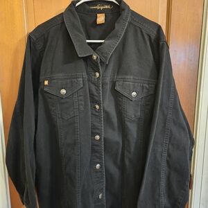 Liz & Me Black Jean Jacket